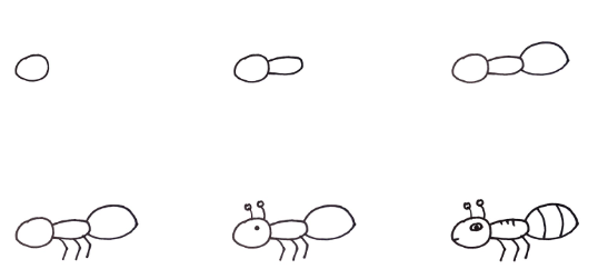 Dibujos de Hormiga feliz