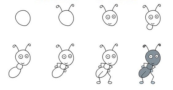 Dibujos de Hormiga sencilla
