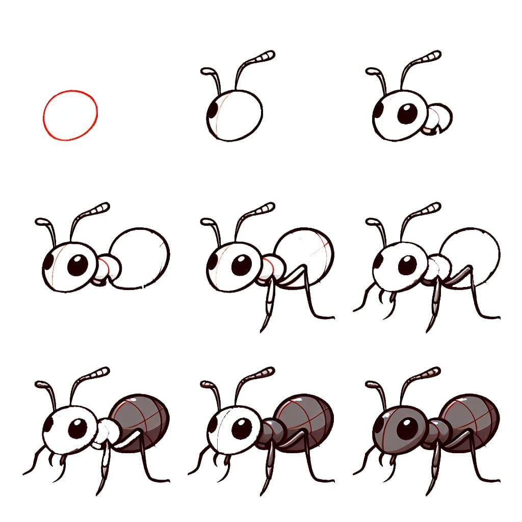 Dibujos de Hormiga trabajadora