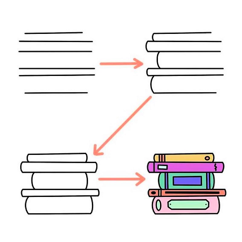 Dibujos de Libros - Idea 17