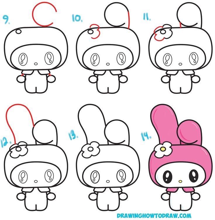 Dibujos de My Melody con flor