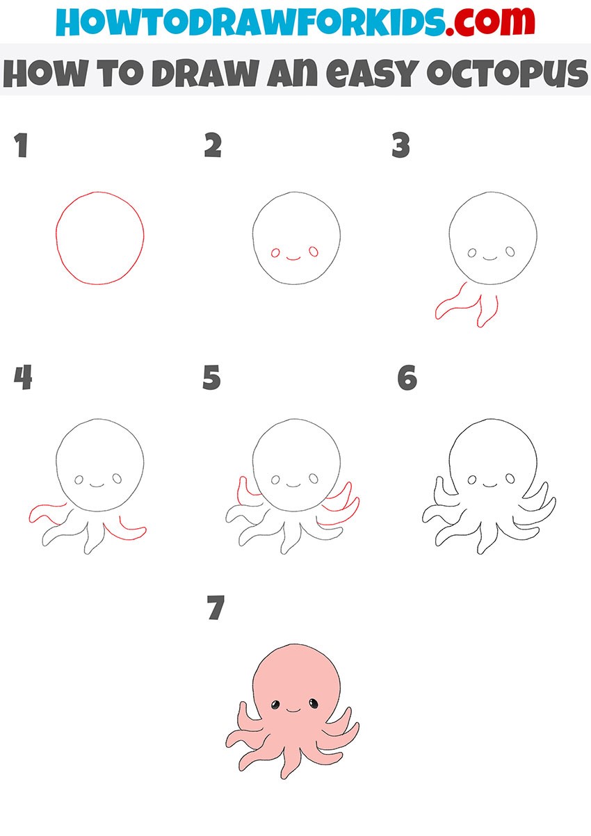 Dibujos de Pulpo chibi