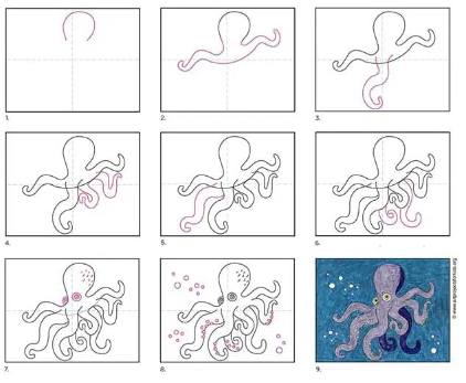 Dibujos de Pulpo divertido
