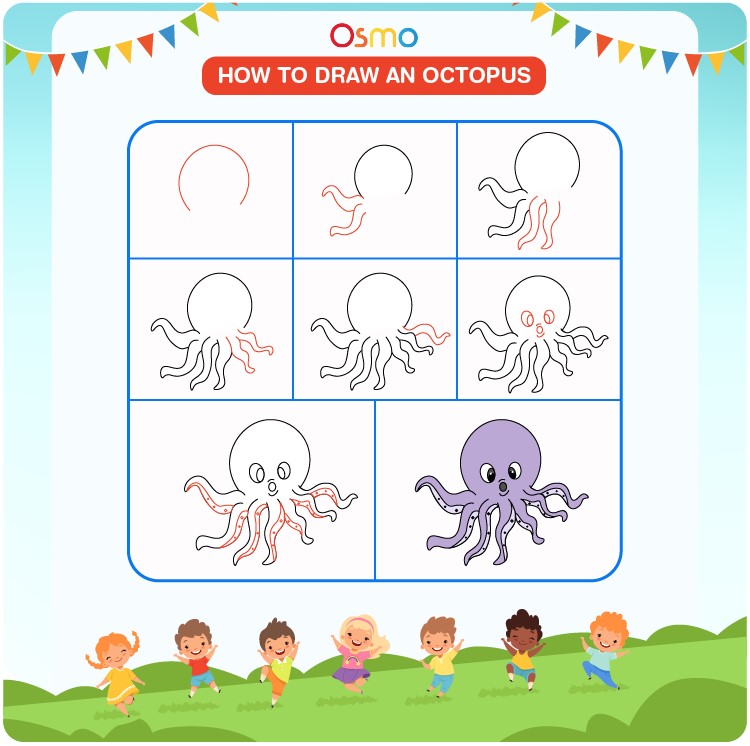 Dibujos de Pulpo feliz