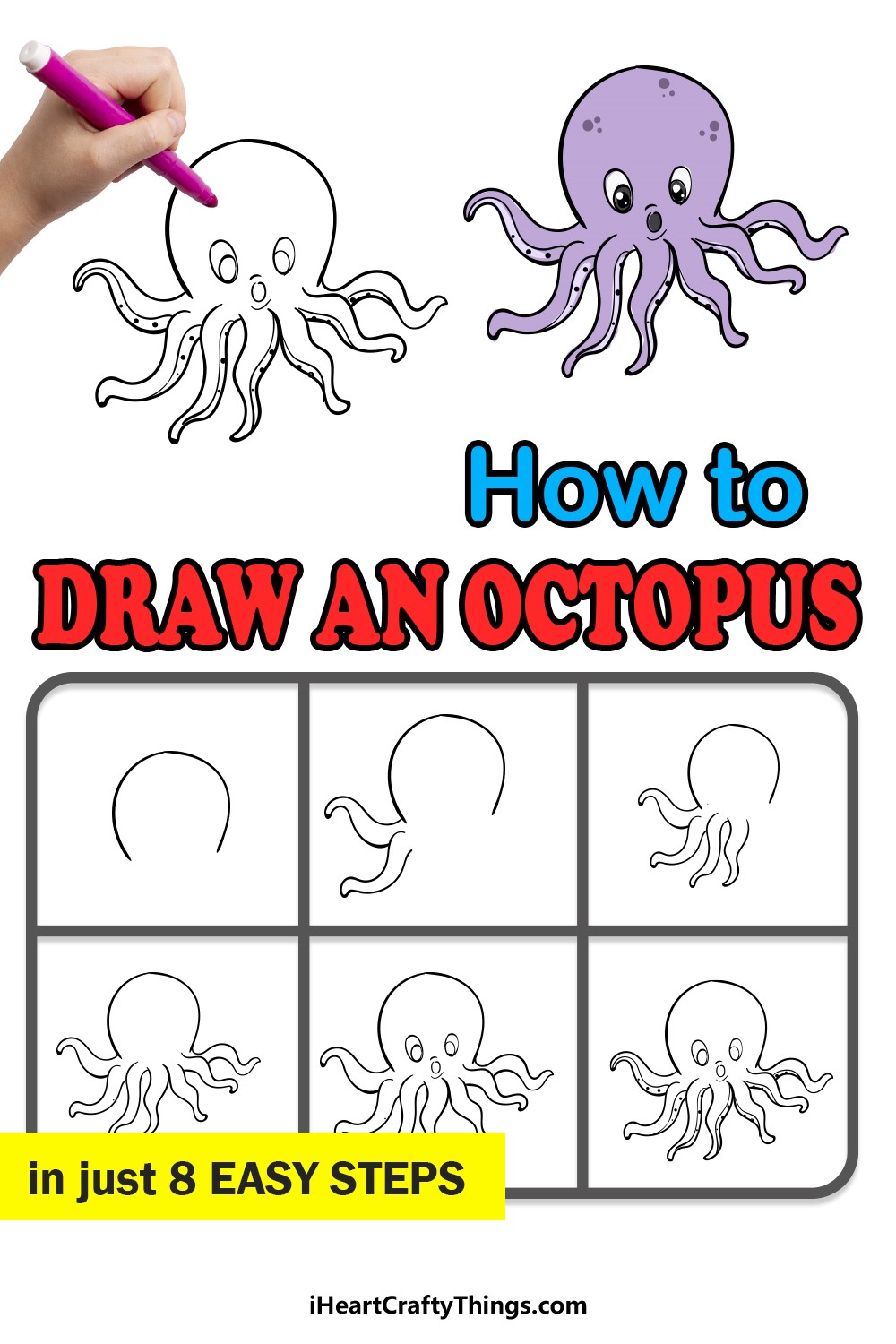 Dibujos de Pulpo kawaii