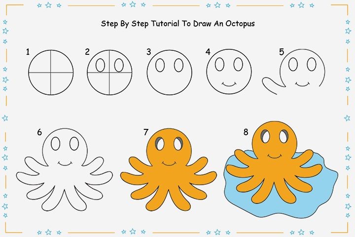 Dibujos de Pulpo simple