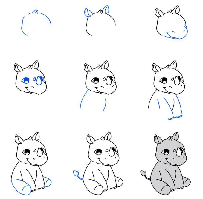 Dibujos de Rinocerontes