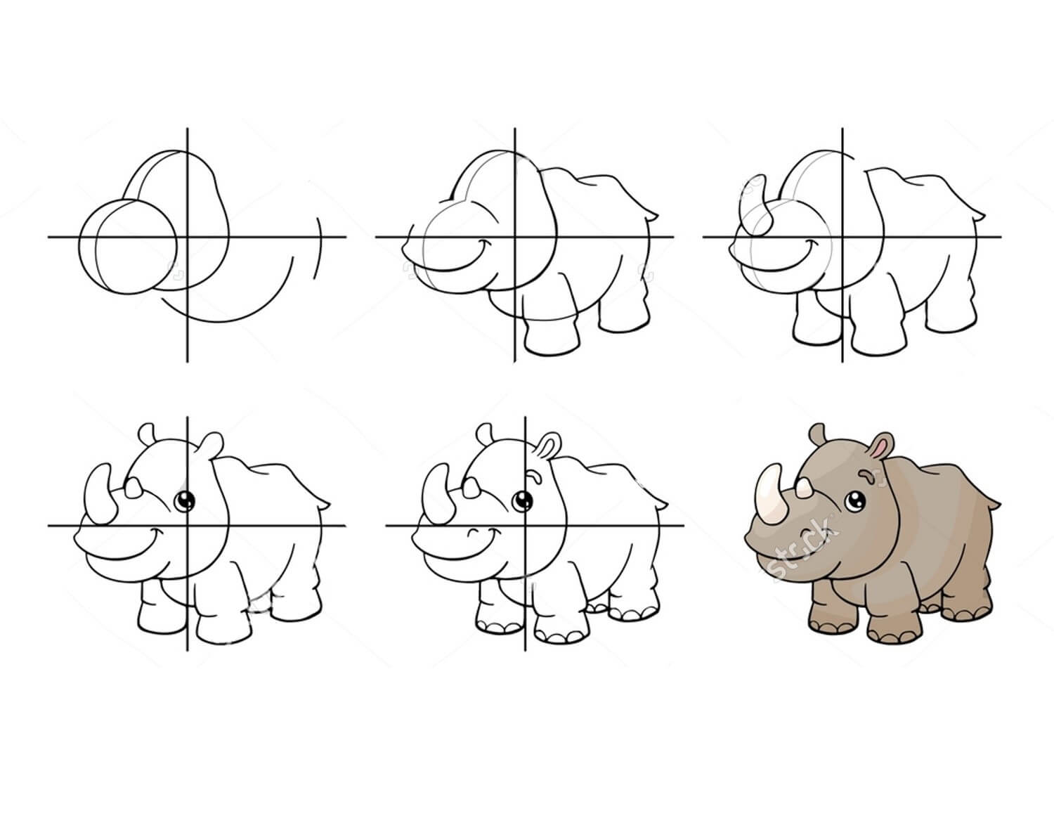 Dibujos de Rinoceronte pacífico