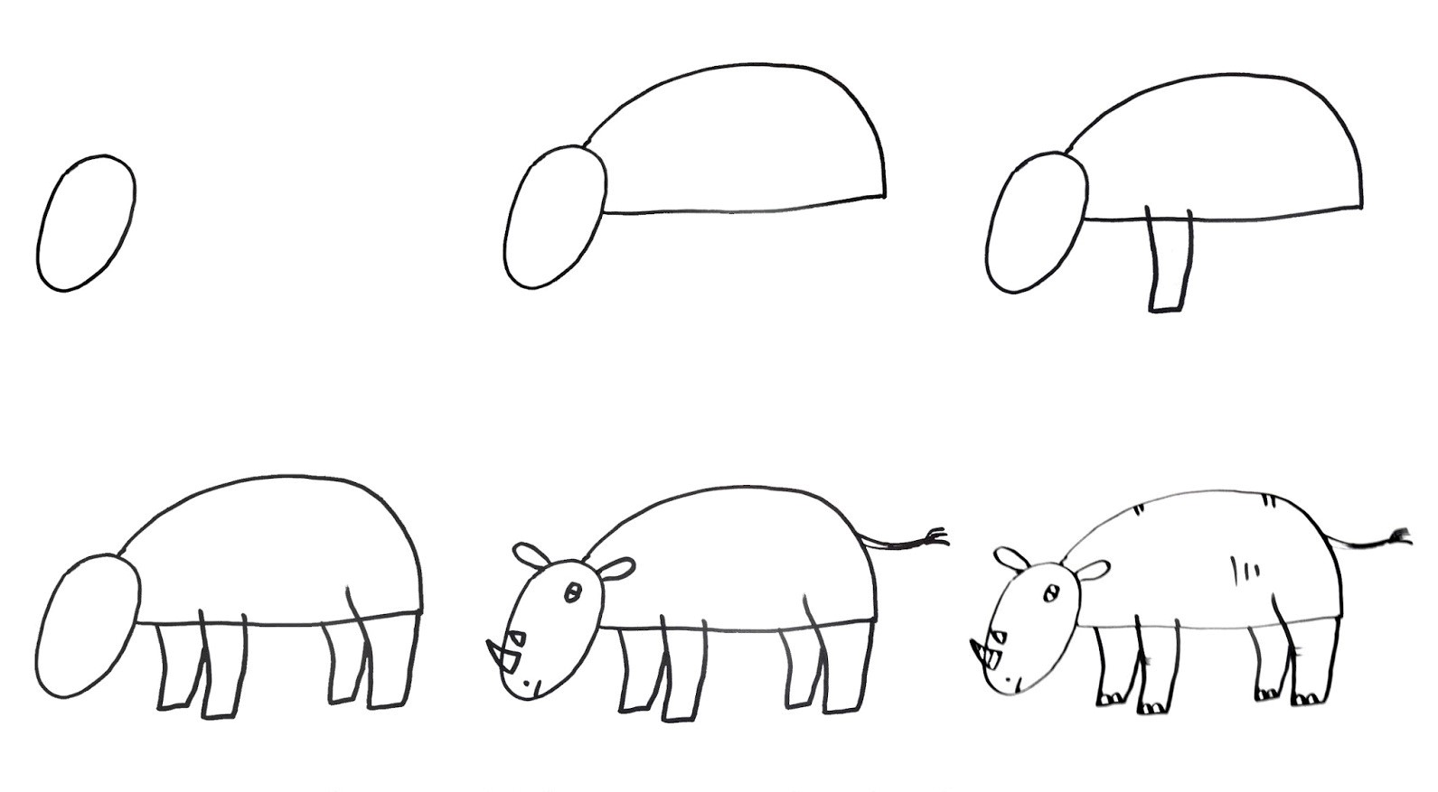 Dibujos de Rinoceronte tierno