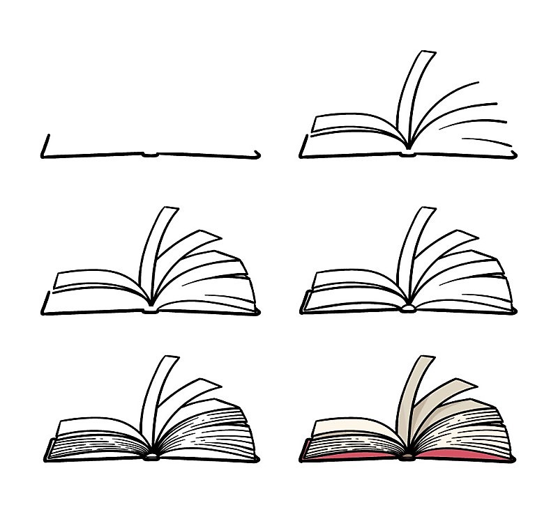 Dibujos de Un libro - Idea 11