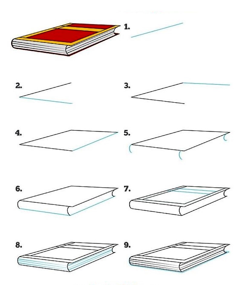 Dibujos de Un libro - Idea 13