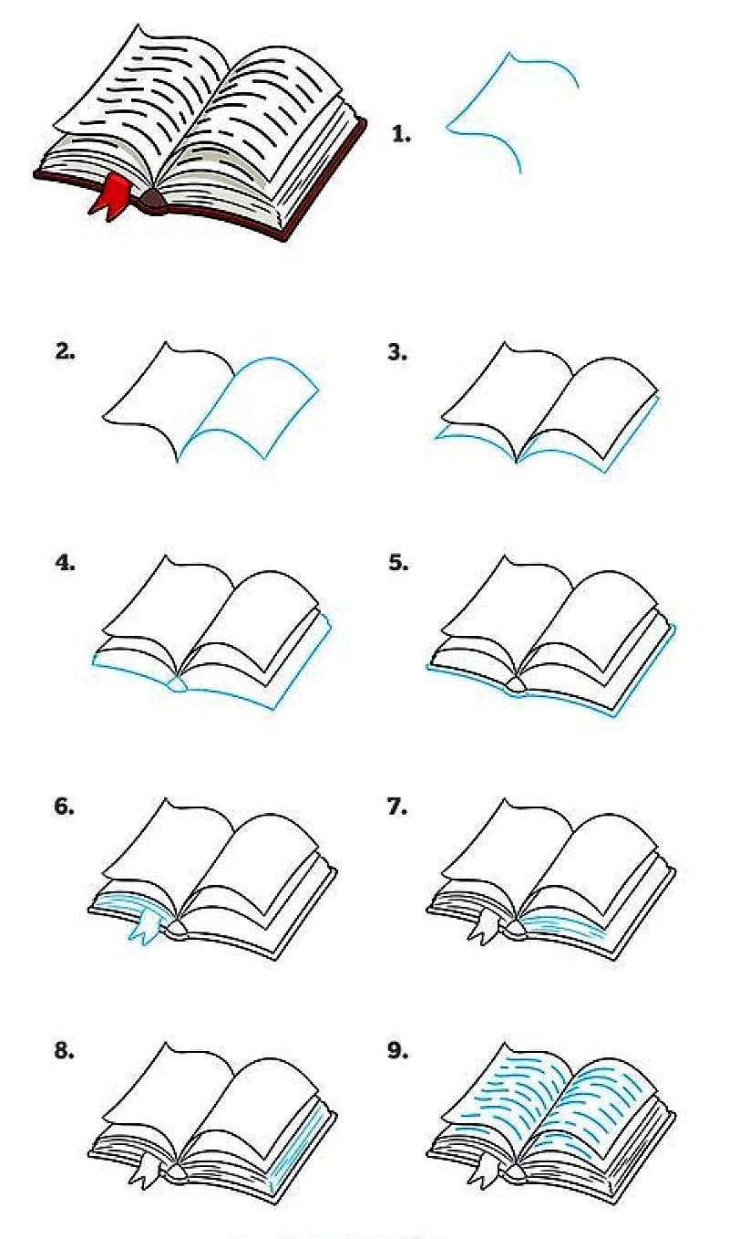 Dibujos de Un libro - Idea 14