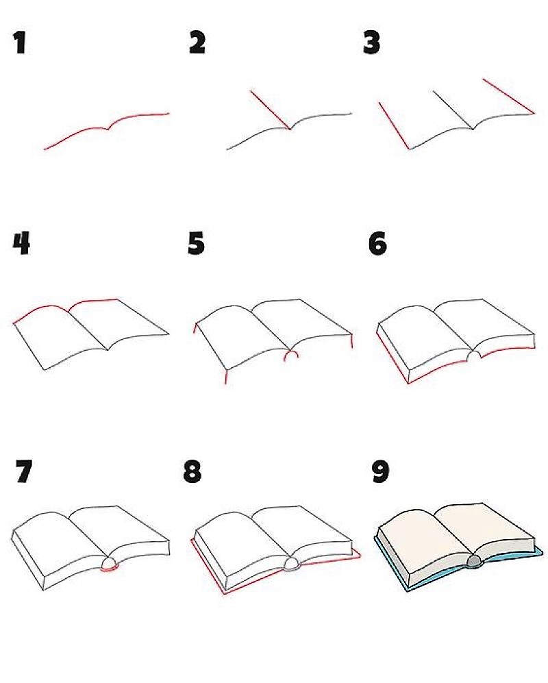 Dibujos de Un libro - Idea 18