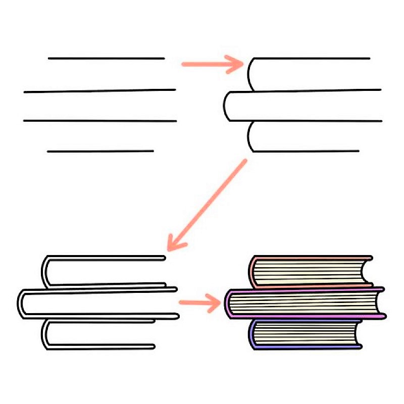 Dibujos de Un libro - Idea 21