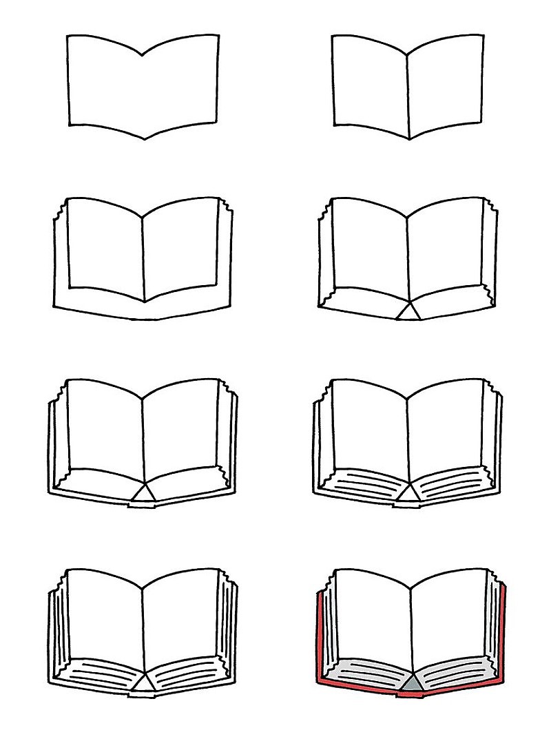 Dibujos de Un libro - Idea 5