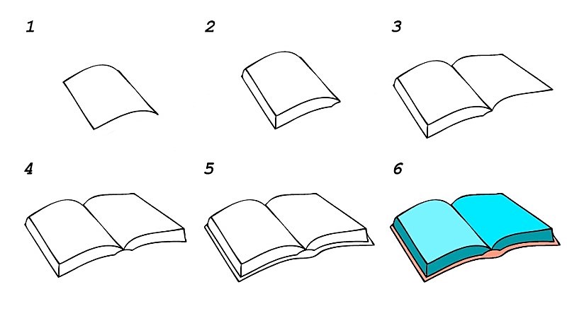 Dibujos de Un libro - Idea 7
