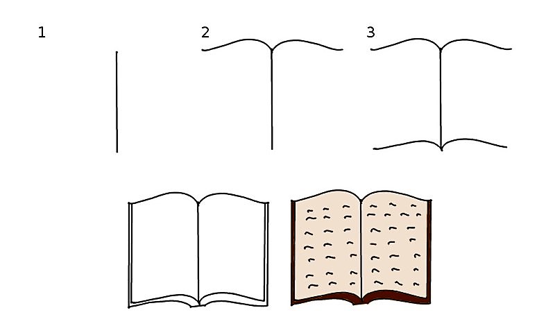 Dibujos de Un libro - Idea 9