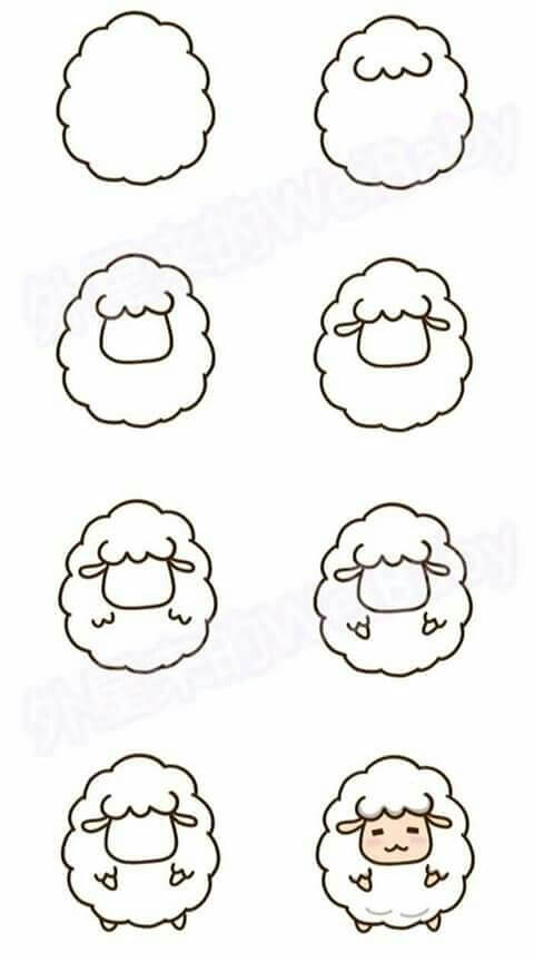 Dibujos de Una simple cabeza de oveja