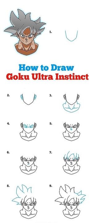 Dibujos de Songoku idea 1