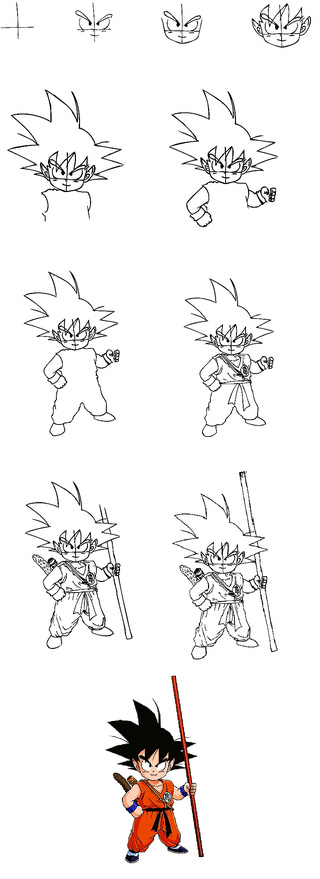 Dibujos de Songoku idea 10