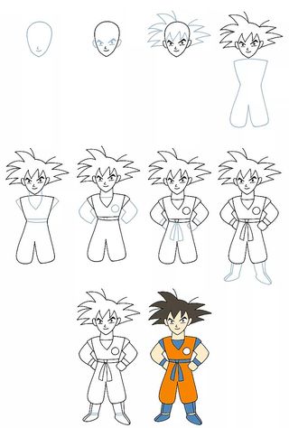 Dibujos de Songoku idea 5