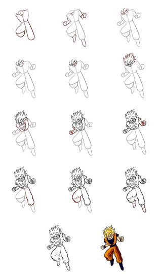 Dibujos de Songoku idea 6