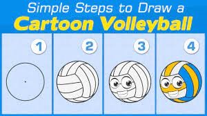 Dibujos de Balón de voleibol colorido