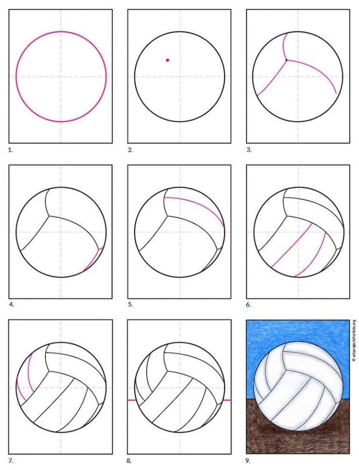 Dibujos de Balón de voleibol de playa