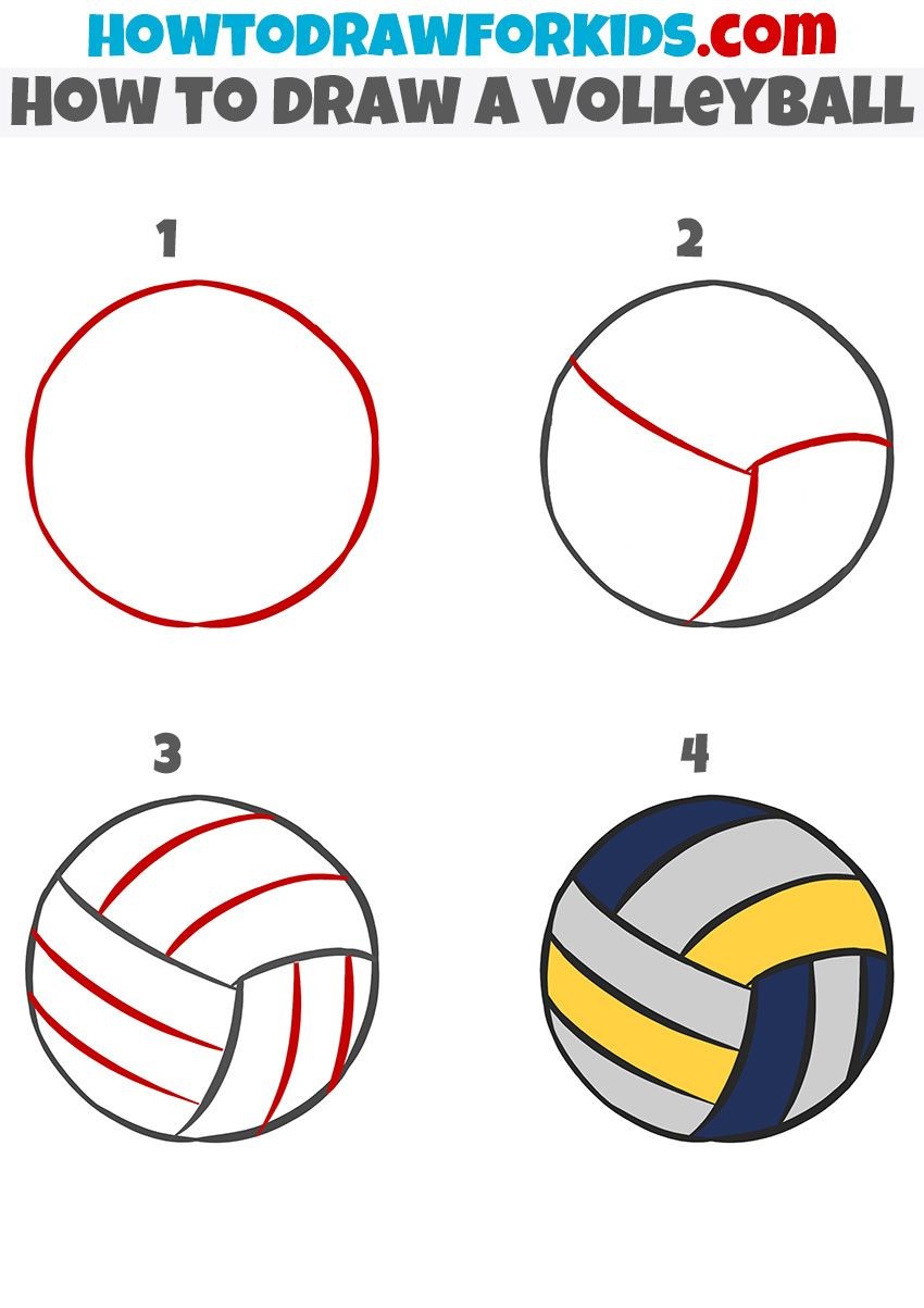Dibujos de Balón de voleibol realista