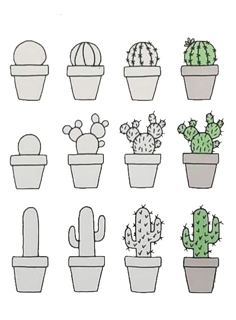 Dibujos de Cactus bonito