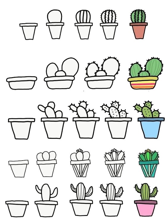 Dibujos de Cactus decorativo