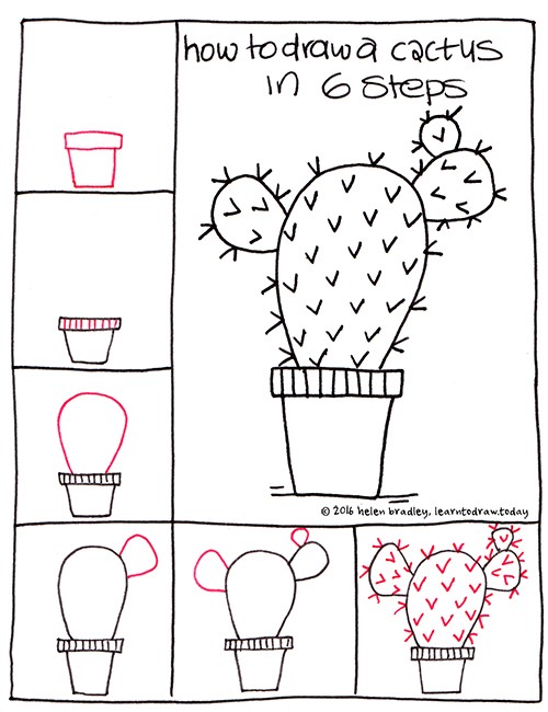 Dibujos de Cactus espinoso