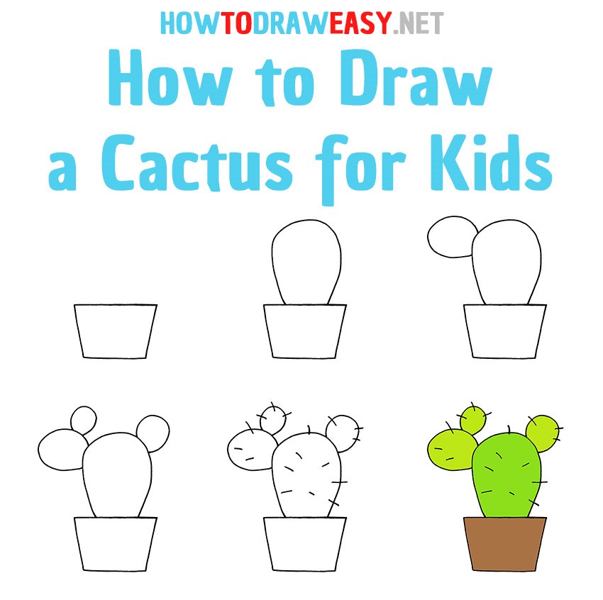 Dibujos de Cactus minimalista