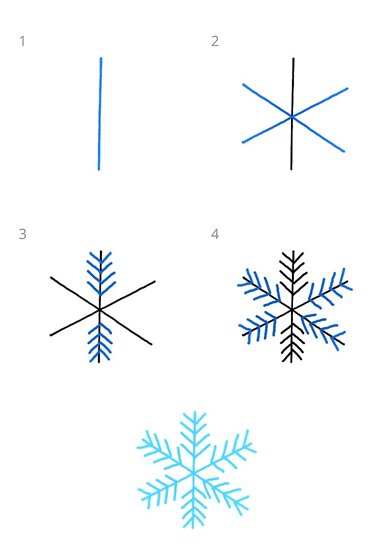 Dibujos de Copo de nieve de hielo