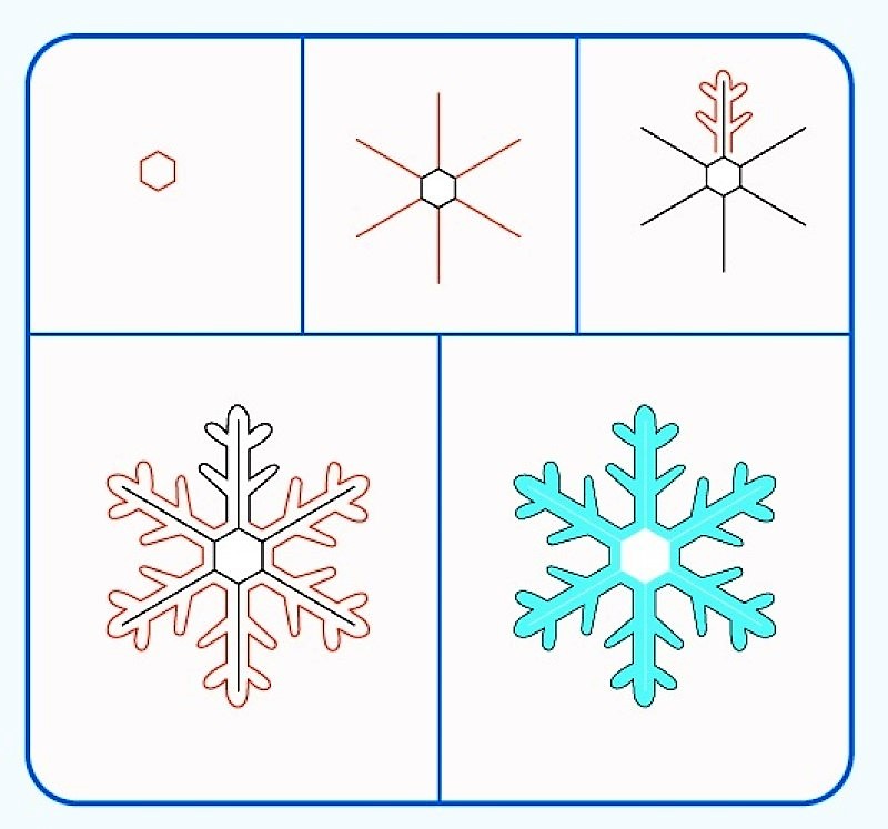 Dibujos de Copo de nieve de invierno
