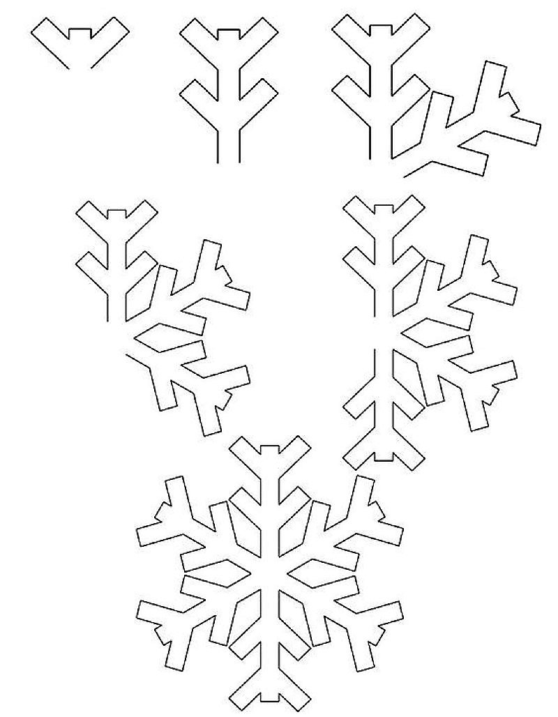 Dibujos de Copo de nieve decorativo