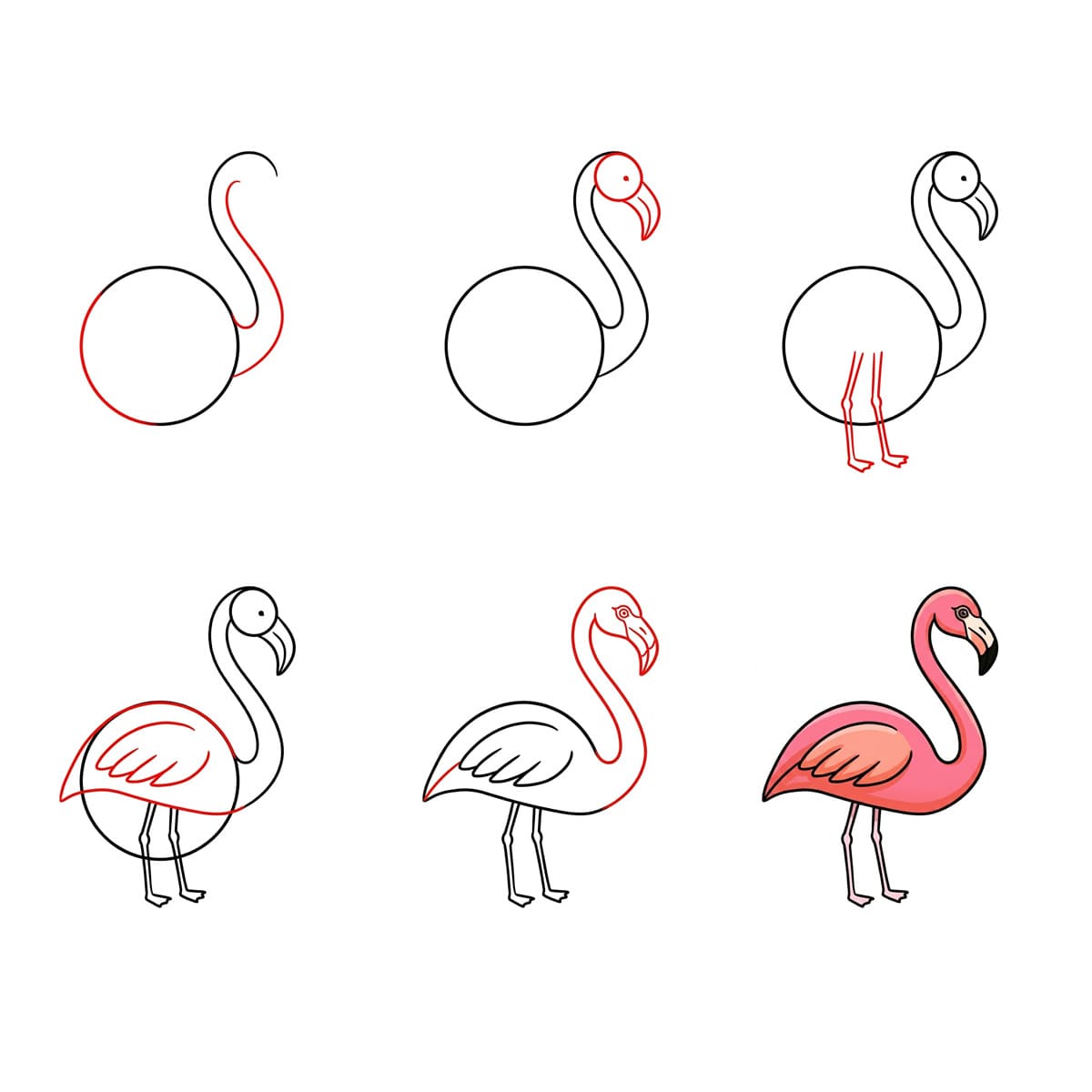 Dibujos de Flamenco tropical