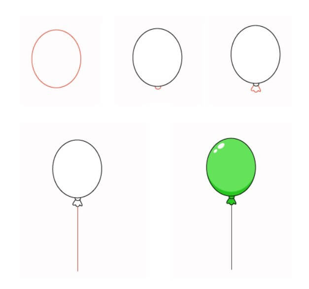 Dibujos de Globo con confeti