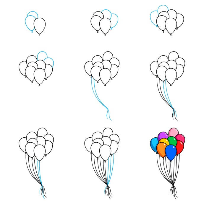 Dibujos de Globo de celebración