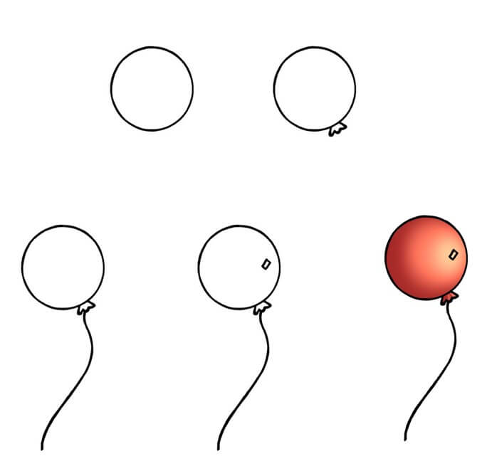 Dibujos de Globo flotando