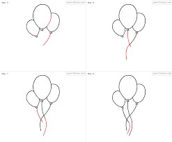 Dibujos de Globos de colores