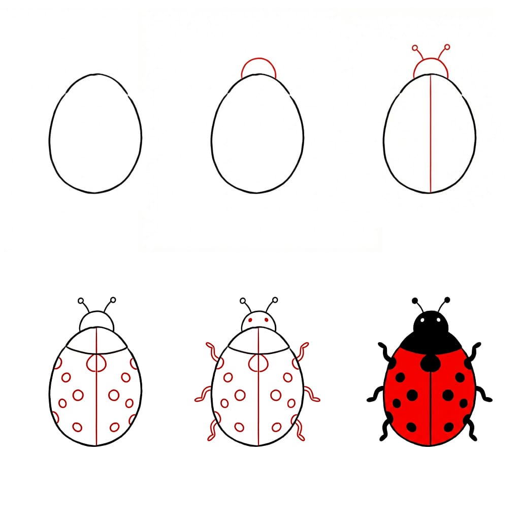 Dibujos de Mariquita adorable