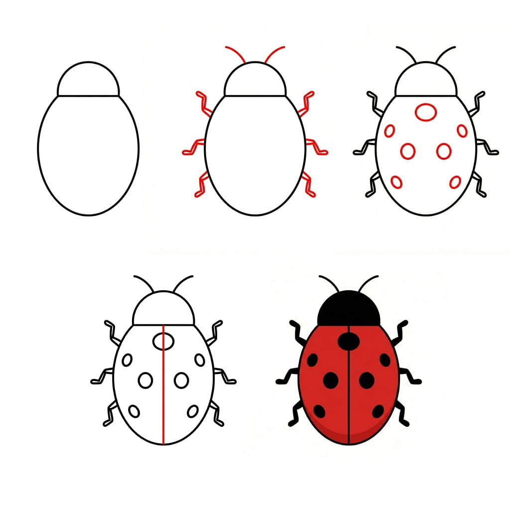 Dibujos de Mariquita bebé