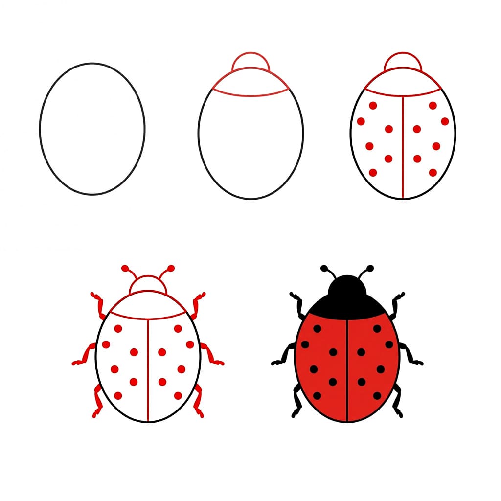 Dibujos de Mariquita bonita