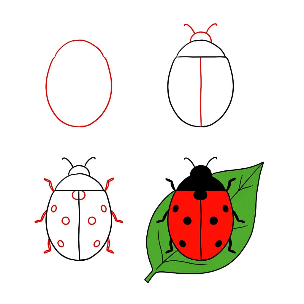 Dibujos de Mariquita chibi