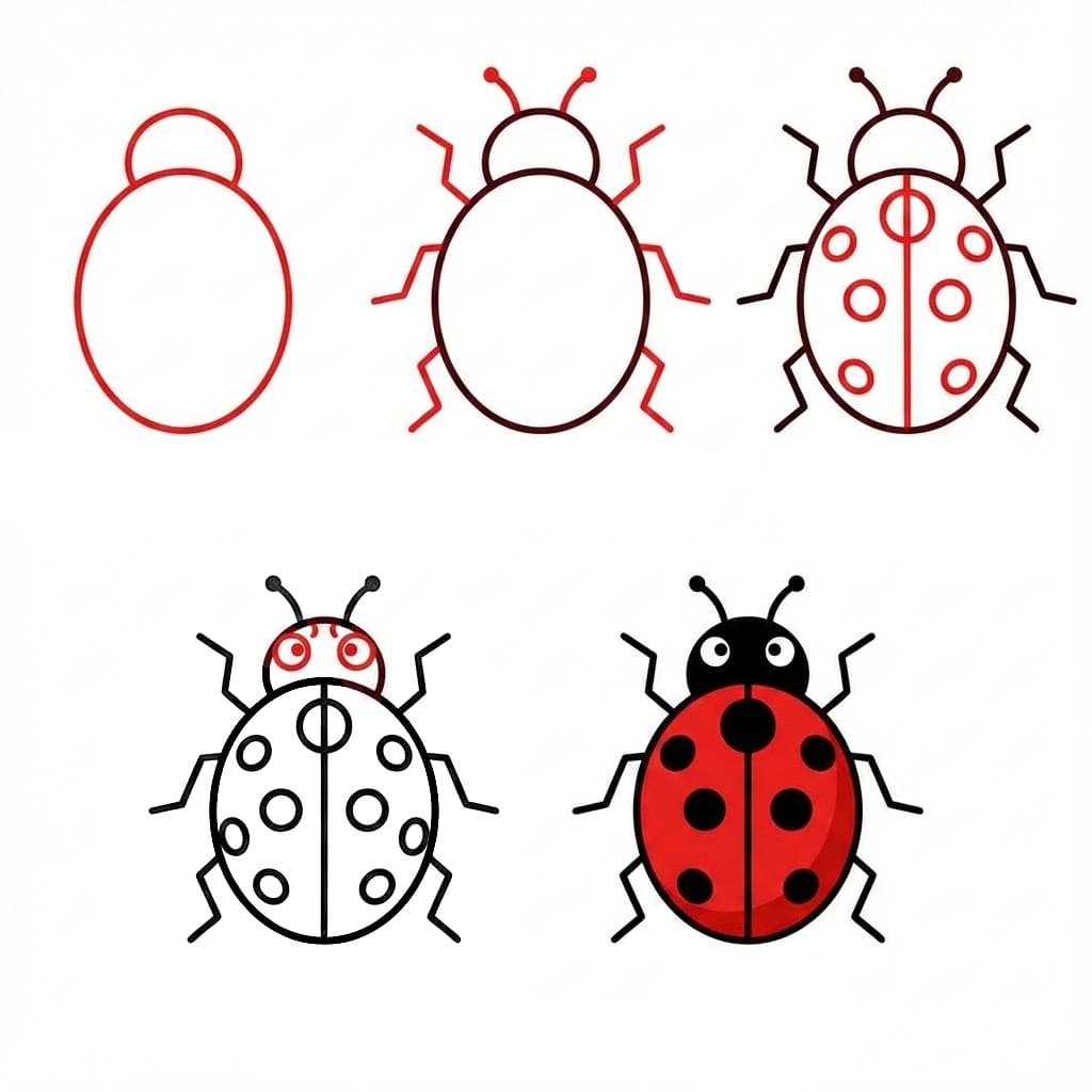 Dibujos de Mariquita pequeña