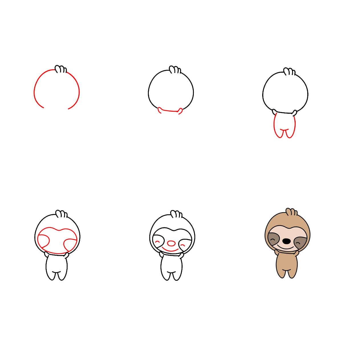 Dibujos de Perezoso chibi