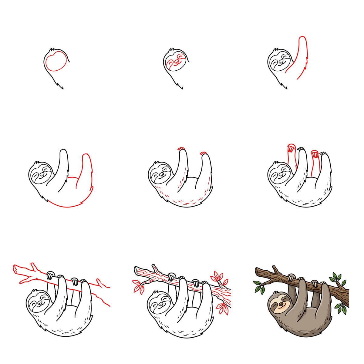 Dibujos de Perezoso de caricatura