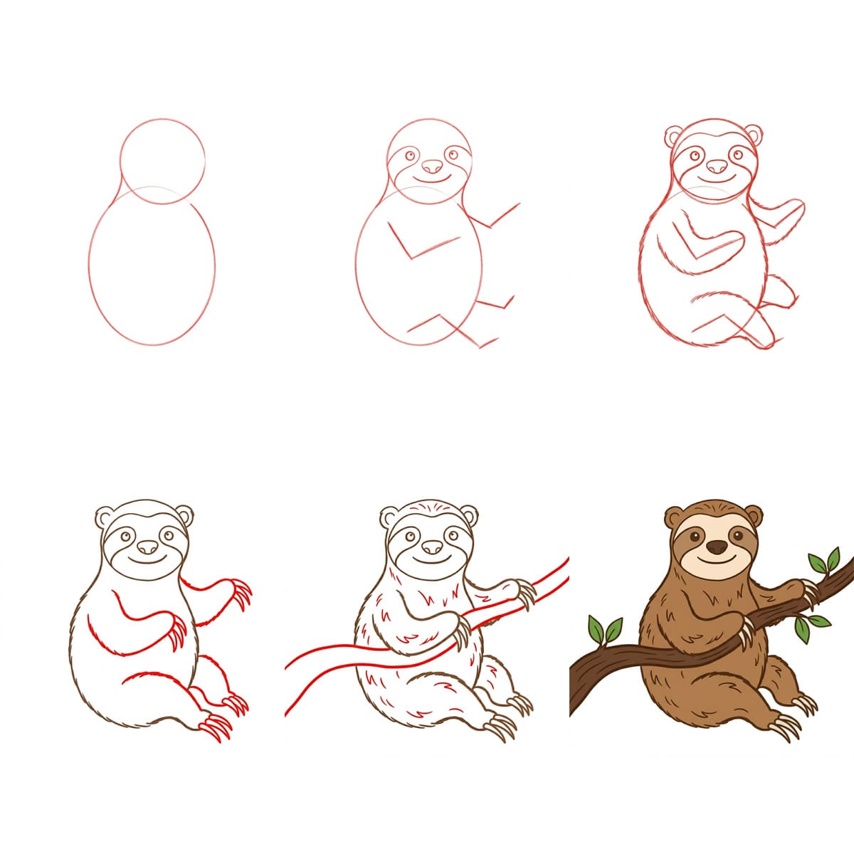 Dibujos de Perezoso feliz