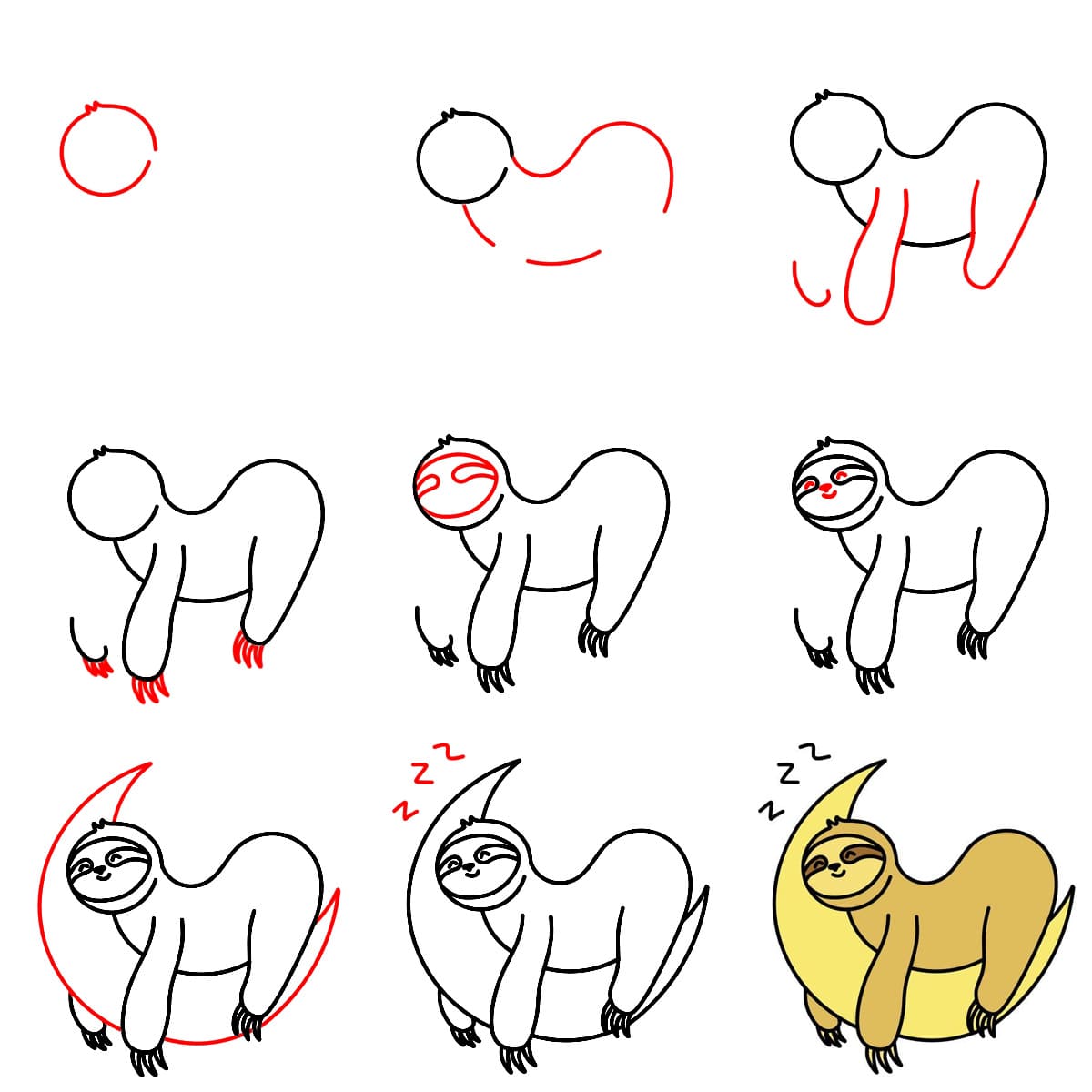 Dibujos de Perezoso sonriente